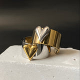 ANILLO CORAZON DUO II