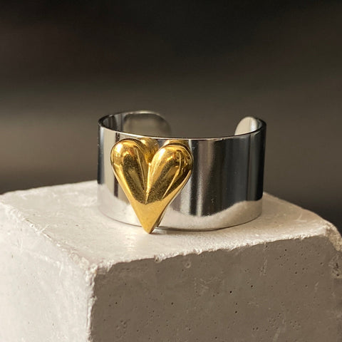 ANILLO CORAZON DUO II