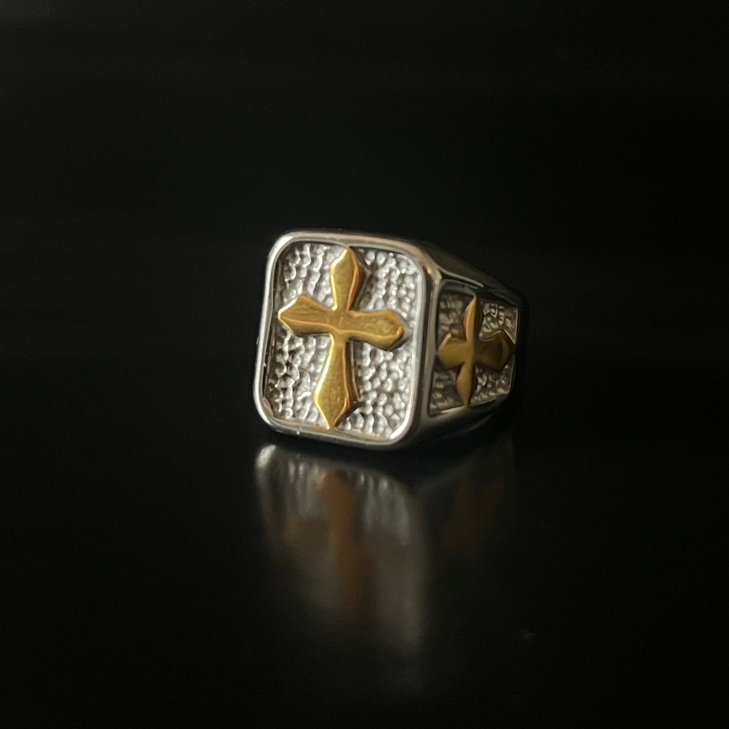 ANILLO SELLO CRUZ DUO